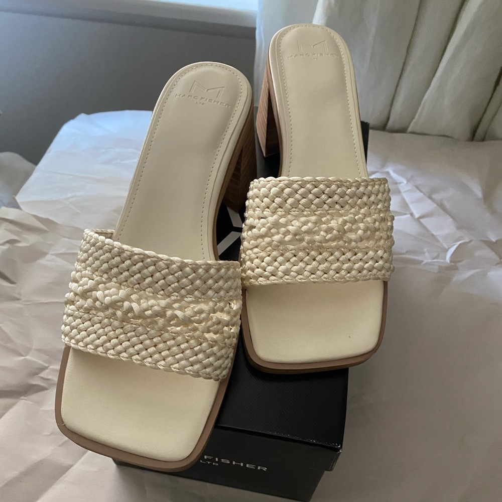 Marc Fisher LTD. Jaxxon ivory heel. Size 6.5. Brand new and never worn!